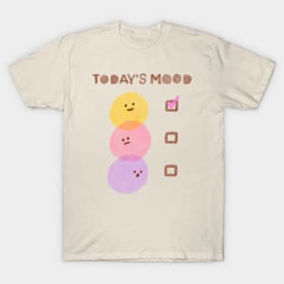 Today’s mood check! Happy mood only. Positive smiley face T-Shirt